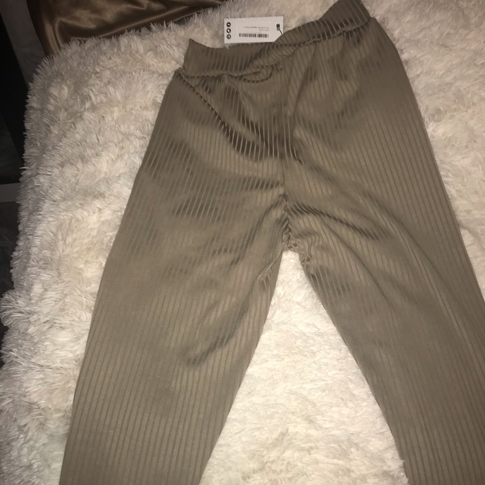Boohoo ribbed leggings
